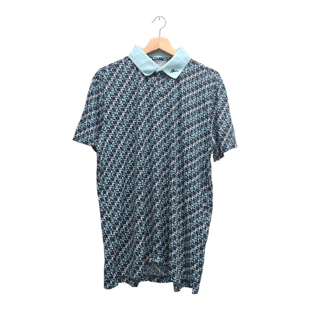 Chervo Men’s Addio Geometric Golf Polo Shirt Large Multicolor NWT